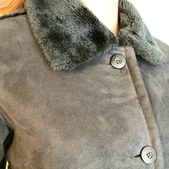 LG•BC CLOTHING ORIGINAL•SEXY•COZY BLACK COAT• - Picture 10 of 11